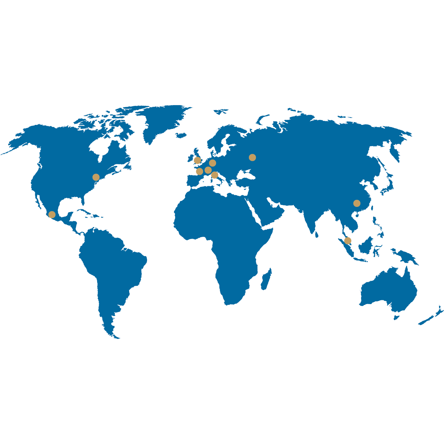 World Map RONDO Locations