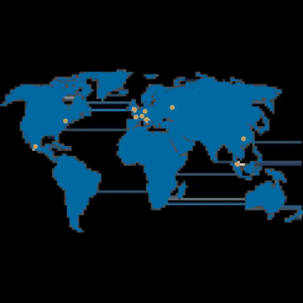 World Map RONDO Locations