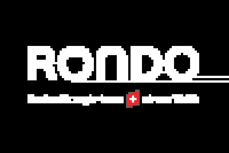 RONDO Logo White mit Claim Standard